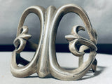 One Of The Most Beautiful Vintage Native American Navajo Sterling Silver Thorn Bracelet-Nativo Arts