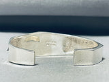 Native American 6 Inch Wrist One Of The Most Intricate Turquoise Sterling Silve Rbracelet-Nativo Arts