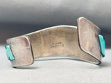 6 Inch Wrist Vintage Native American Navajo Turquoise Lapis Sterling Silver Bracelet-Nativo Arts