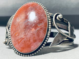 The Best Red Jasper Vintage Native American Navajo Sterling Silver Bracelet-Nativo Arts