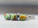 Rare Vintage Native American Navajo Royston Turquoise Sterling Silver Bracelet-Nativo Arts