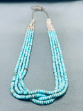 One Of The Finest Vintage Santo Domingo Turquoise Heishi Kewa Necklace-Nativo Arts