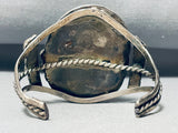 Old Deposit Carico Lake!!!! Vintage Native American Navajo Turquoise Sterling Silver Bracelet-Nativo Arts