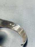 6 Inch Wrist Gorgy Vintage Native American Navajo Opal Sterling Inlay Bracelet-Nativo Arts