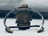 Huge Chief Vintage Native American Navajo Sterling Silver Bracelet Cuff-Nativo Arts