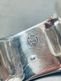 One Of The Coolest Vintage Southwest Sterling Silver Bracelet Cuff-Nativo Arts