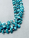 Nuggets Of Spiderweb Turquoise Vintage Native American Navajo Heishi Necklace Old-Nativo Arts