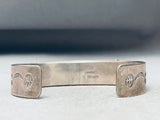 6 Inch Wrist Vintage Native American Navajo Turquoise Inlay Sterling Silver Bracelet-Nativo Arts