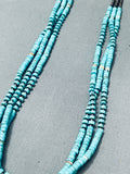 Native American Fab Vintage Santo Domingo Spiny Oyster Heishi Sterling Silver Necklace-Nativo Arts
