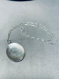 Important Vintage Native American Hopi Signed Sterling Silver Spider Necklace-Nativo Arts