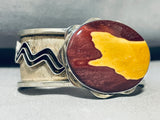 Mookaite Stone!! Very Rare Vintage Native American Navajo Sterling Silver Bracelet-Nativo Arts
