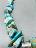 176 Gram Horse Native American Navajo Turquoise Sterling Silver Necklace-Nativo Arts
