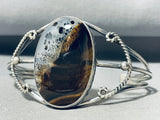 Moss Agate Vintage Southwest Sterling Silver Bracelet-Nativo Arts