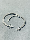 Dazzling Vintage Native American Navajo Sterling Silver Earrings-Nativo Arts