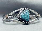 Quality Spiderweb Turquoise Vintage Native American Navajo Sterling Silver Bracelet-Nativo Arts