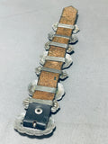 Huge Concho Belt Bracelet!!! Vintage Native American Navajo Hand Tooled Sterling Silver-Nativo Arts