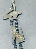 Gasp! Vintage Native American Navajo Animal Sterling Silver Squash Blossom Necklace-Nativo Arts
