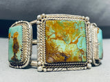 One Of The Best Ever Vintage Navajo Royston Turquoise Sterling Silver Bracelet-Nativo Arts