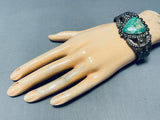 Gasp! Very Old Vintage Native American Navajo Royston Turquoise Sterling Silver Bracelet-Nativo Arts