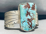 Red #8 Mine Turquoise!! Vvery Rare Vintage Native American Navajo Sterling Silver Bracelet-Nativo Arts