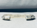Impressive Native American Navajo Signed Sterling Silver Waylen Plummer Bracelet-Nativo Arts