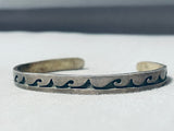 Authentic Vintage Native American Hopi Sterling Silver Bracelet-Nativo Arts