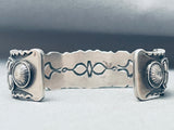 Heavy Hand Repoussed Sterling Silver Hand Tooled Bracelet Cuff-Nativo Arts