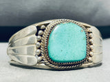 Awesome Vintage Native American Navajo Turquoise Sterling Silver Bracelet-Nativo Arts