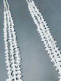 Incredible Vintage Santo Domingo White Shell Sterling Silver Necklace-Nativo Arts