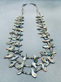 One Of The Most Detailed Vintage Santo Domingo Bird Shell Necklace-Nativo Arts