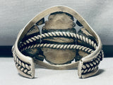 110 Grams Museum Quality Vintage Native American Navajo Turquoise Sterling Silver Bracelet-Nativo Arts