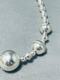 Alluring Vintage Native American Navajo Sterling Silver Necklace-Nativo Arts