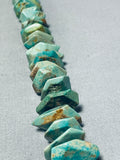 100+ Gram Vintage Native American Navajo Royston Turquoise Sterling Silver Necklace-Nativo Arts