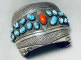 Native American Baskets Of Bisbee Turquoise Vintage Navaj Sterling Silver Bracelet-Nativo Arts
