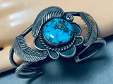 James Lee Vintage Native American Navajo Carico Lake Turquoise Sterling Silver Bracelet-Nativo Arts