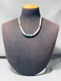 Native American Exceptional Vintage Santo Domingo Bisbee Turquoise Sterling Silver Necklace-Nativo Arts
