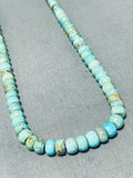Native American Spectacular Vintage Santo Domingo Royston Turquoise Sterling Silver Necklace-Nativo Arts