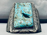 126 Grams Of Museum Quality Vintage Native American Navajo Turquoise Sterling Silver Bracelet-Nativo Arts