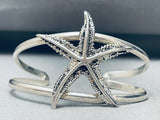 Starfish Vintage Southwest Sterling Silver Bracelet Cuff-Nativo Arts