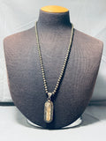Important Smithsonian Artist Vintage Native American Navajo Sterling Silver Necklace-Nativo Arts