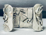 One Of The Most Skilled Sterling Silver Vintage Native American Navajo Turquoise Bracelet-Nativo Arts
