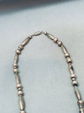 One Of The Biggest Crazy Vintage Native American Navajo Turquoise Leaf Sterling Silver Necklace-Nativo Arts
