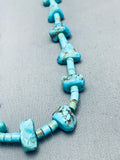 One Of The Best Very Rare Vintage Native American Navajo Turquoise Heishi Necklace Old-Nativo Arts