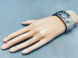 Important Nel Morgan Horse Head Sterling Silver Bracelet Cuff-Nativo Arts
