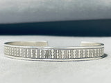 Marvelous Vintage Native American Laguna Sterling Silver Bracelet Signed Glenn Paquin-Nativo Arts