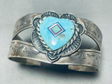 Love Of Turquoise Vintage Sterling Silver Bracelet Cuff-Nativo Arts