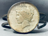 Older Vintage Native American Navajo Coin Sterling Silver Bracelet Cuff-Nativo Arts