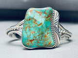 Davey Morgan Vintage Native American Navajo Royston Turquoise Sterling Silver Bracelet-Nativo Arts