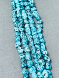 Chunky Spidferweb Turquoise Strands Vintage Native American Navajo Heishi Necklace Old-Nativo Arts