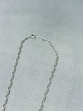 Sensational Vintage Native American Navajo Black Onyx Sterling Silver Necklace Signed-Nativo Arts